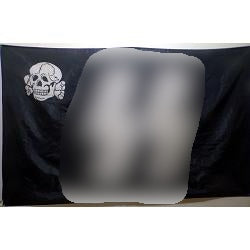 Totenkopf SS Waffen German WW2 Flag