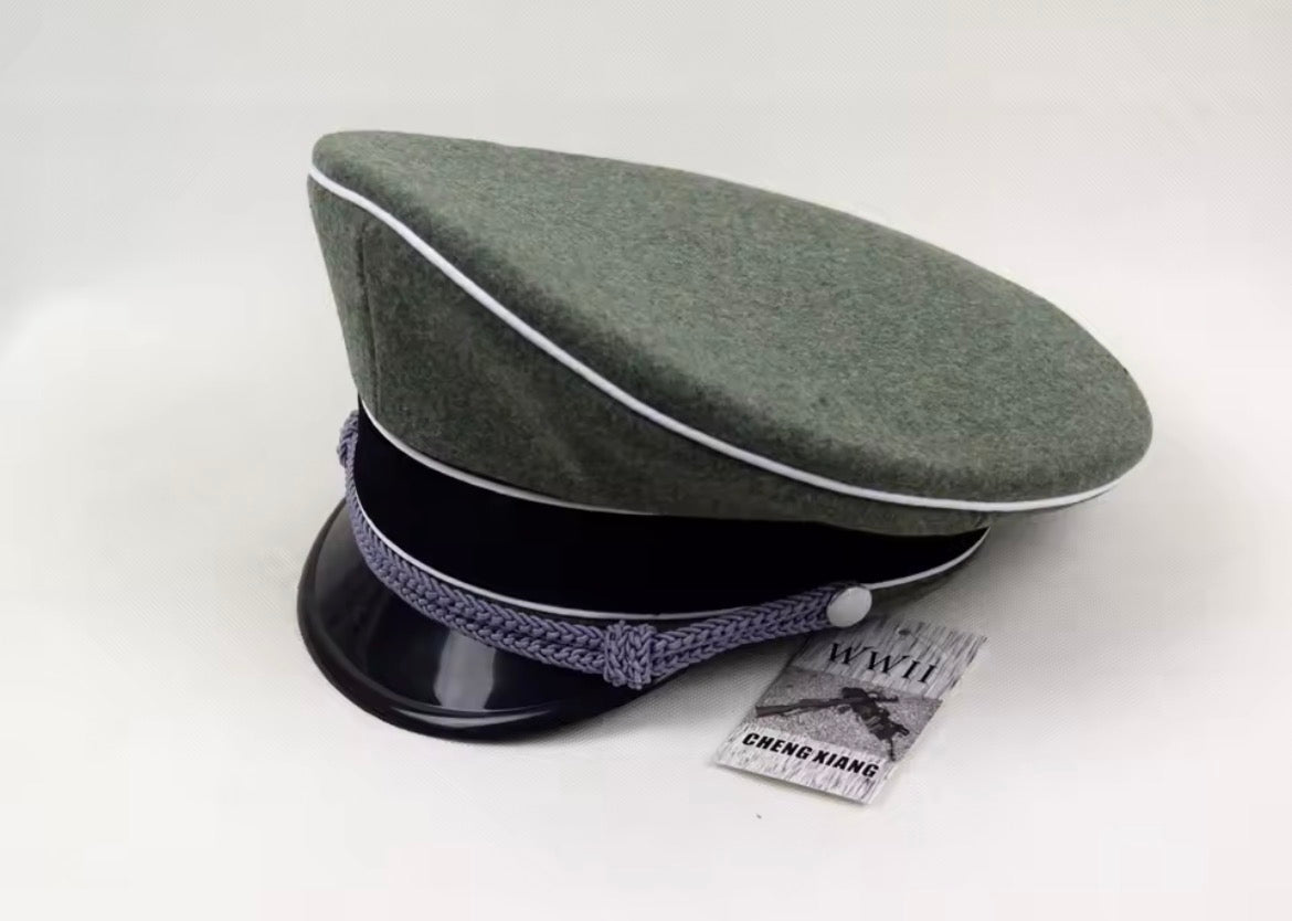 Cosplay German WW2 SS Elite Officer Hat Army Cap