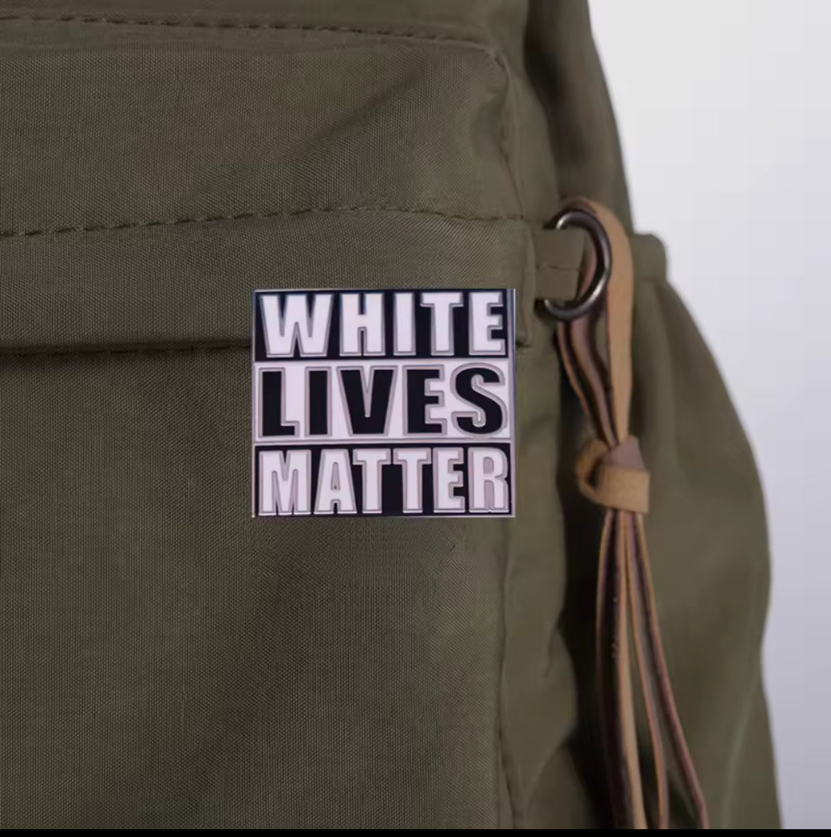 White Lives Matter Enamel Pin