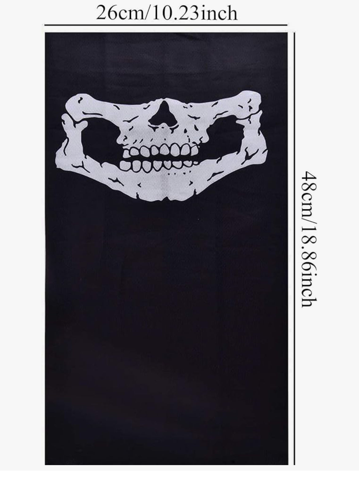 3Pcs Breathable Face Masks Skull Mask Seamless Headwear Scarf