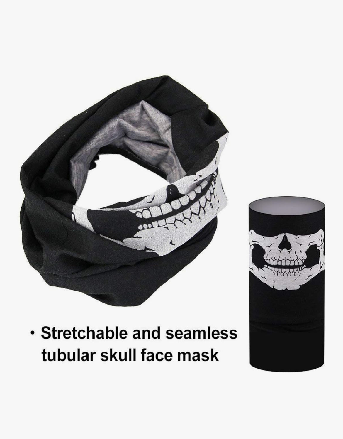 3Pcs Breathable Face Masks Skull Mask Seamless Headwear Scarf
