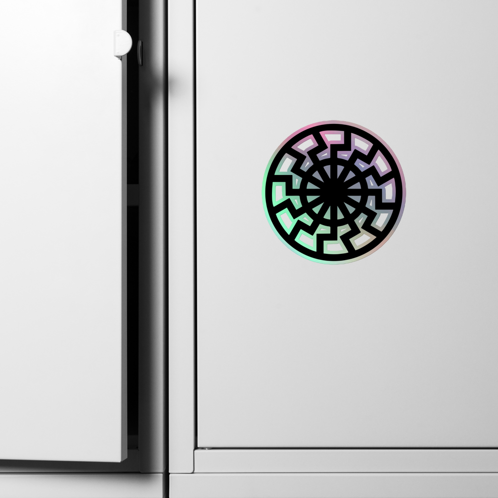 Black Sun Holographic stickers